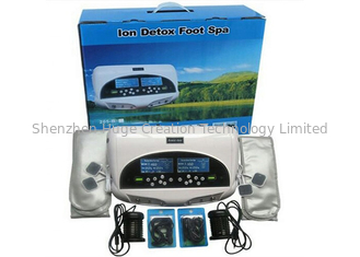 China Dos LCD discreen la máquina dual 110-240V del balneario del pie del detox del uso de las personas del color blanco de la exhibición proveedor