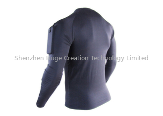 China Camiseta de secado rápido de la manga de la camisa de la aptitud apretada larga del deporte para los hombres proveedor