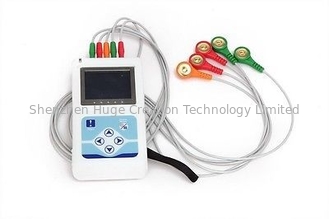 China Software dinámico del inglés de la PC del canal portátil ECG Holter del monitor paciente 3 de la exhibición TLC9803 de OLED proveedor
