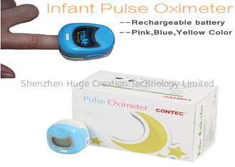 China Exhibición de OLED oxímetro del pulso de la yema del dedo azul/del rosa/del amarillo para los niños proveedor