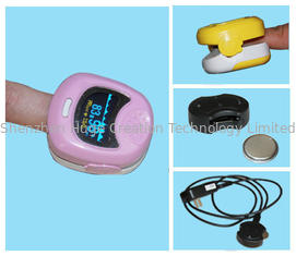 China Oxímetro rosado pediátrico del pulso de la yema del dedo con la pantalla LED aprobada por la FDA proveedor